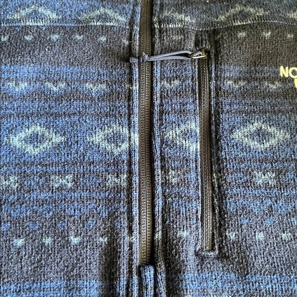 The North Face Navy Geometric Fleece - Picture 4 of 8